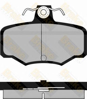 BRAKE ENGINEERING pa934 -  Комплект тормозных колодок, дисковый тормоз
